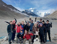 Foreign Students Travel in Tibet